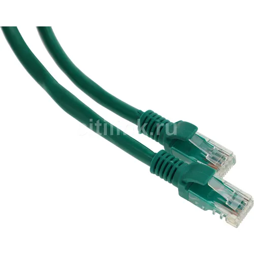 Патч-корд PREMIER PP6U-0.5M/G литой (molded), UTP, кат.6, 0.5м, 4 пары, 24AWG, алюминий омедненный, многожильный, зеленый