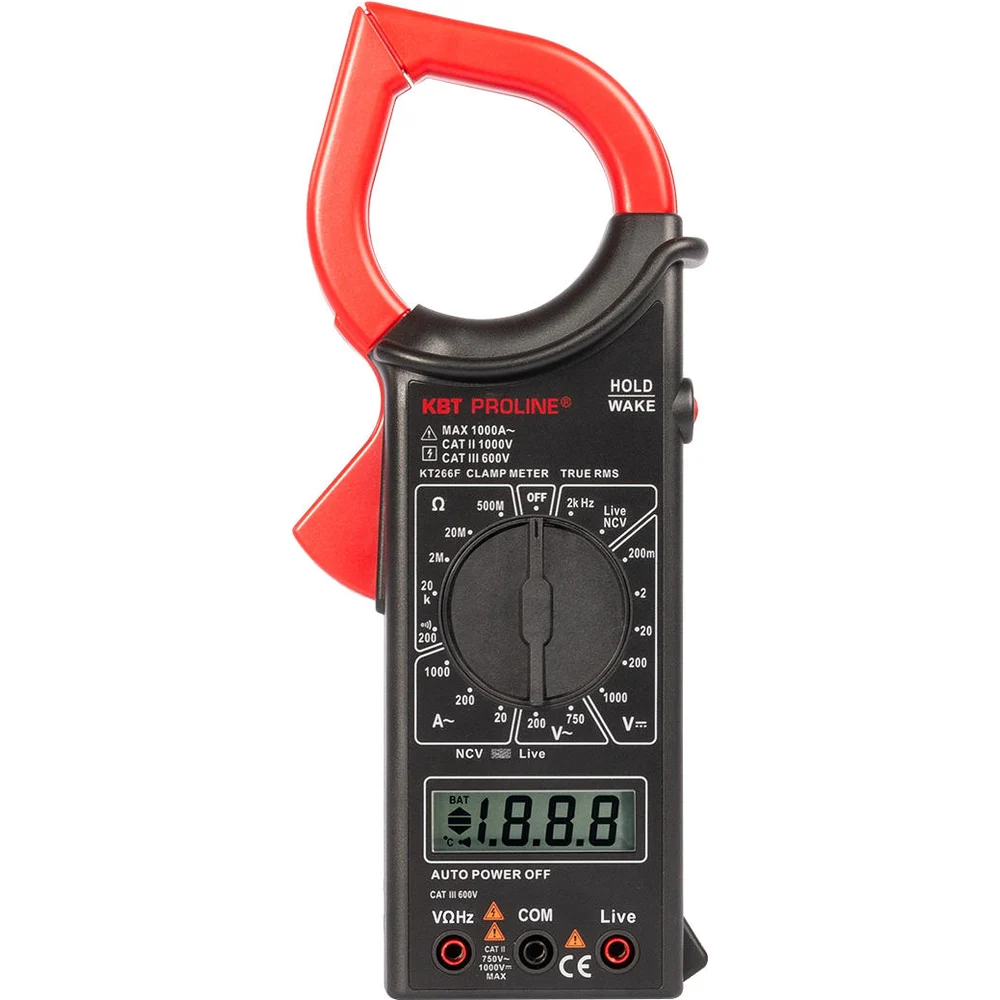 Цифровые токовые клещи КВТ KT 266F PROLINE 79133