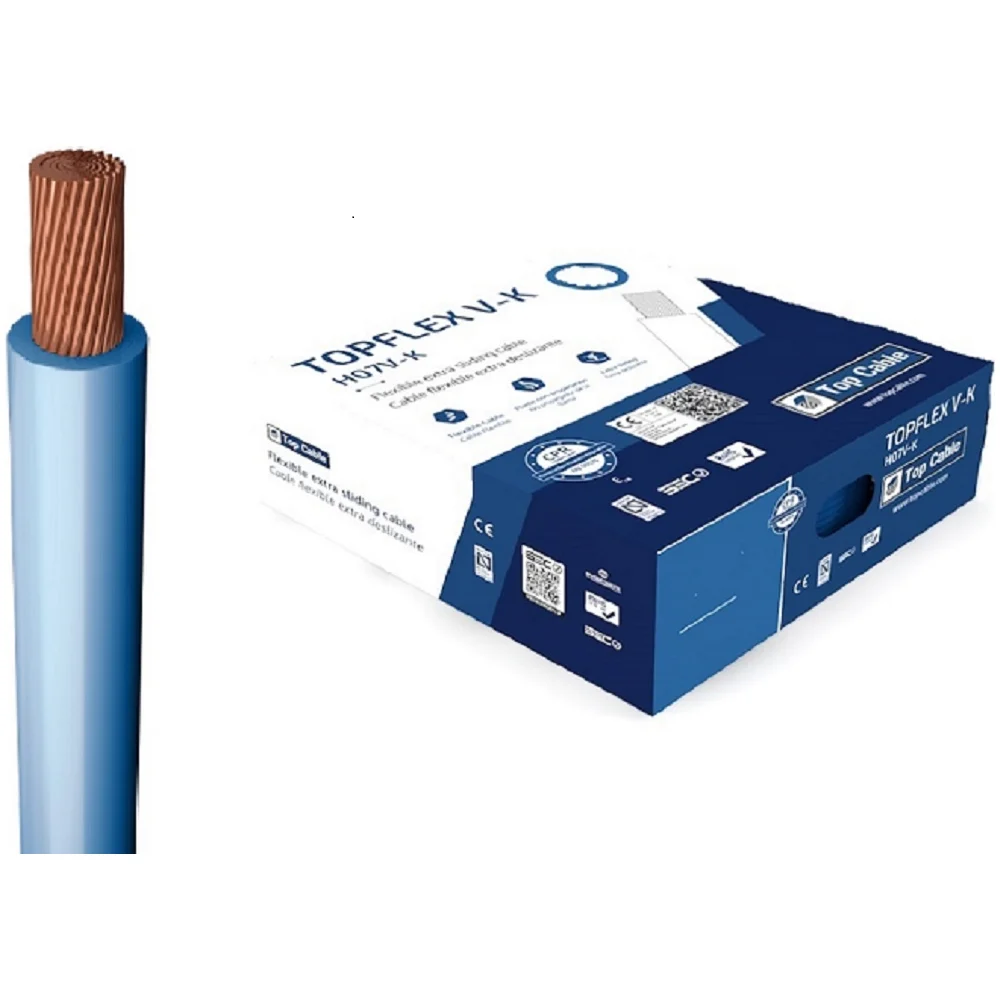 Гибкий монтажный провод Top cable TOPFLEX V-K H07V-K 131A010.R100
