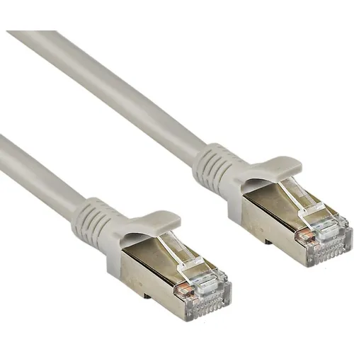 Патч-корд EXEGATE FTP-RJ45-RJ45-C5e-CU-10M-GY FTP, кат.5E, 10м, 4 пары, медь, многожильный, серый