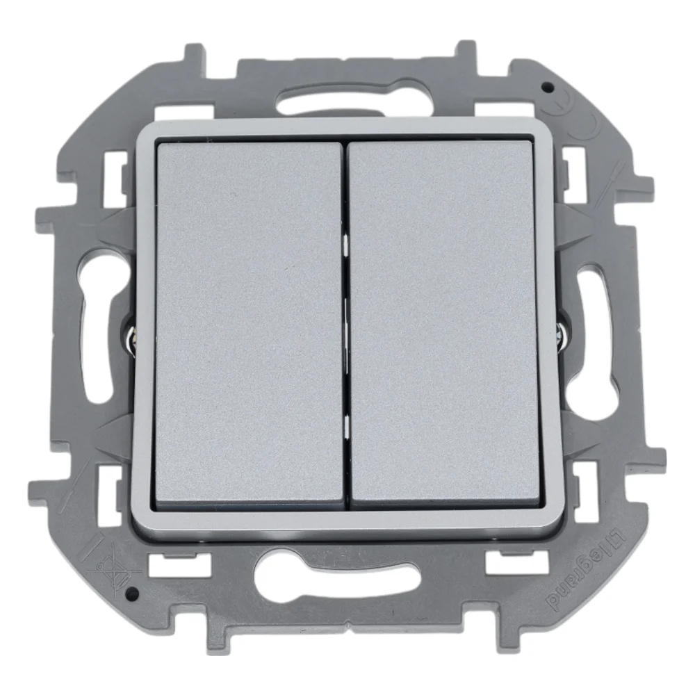 Двухлавишный переключатель Legrand MOS-INSPIRIA + 673667