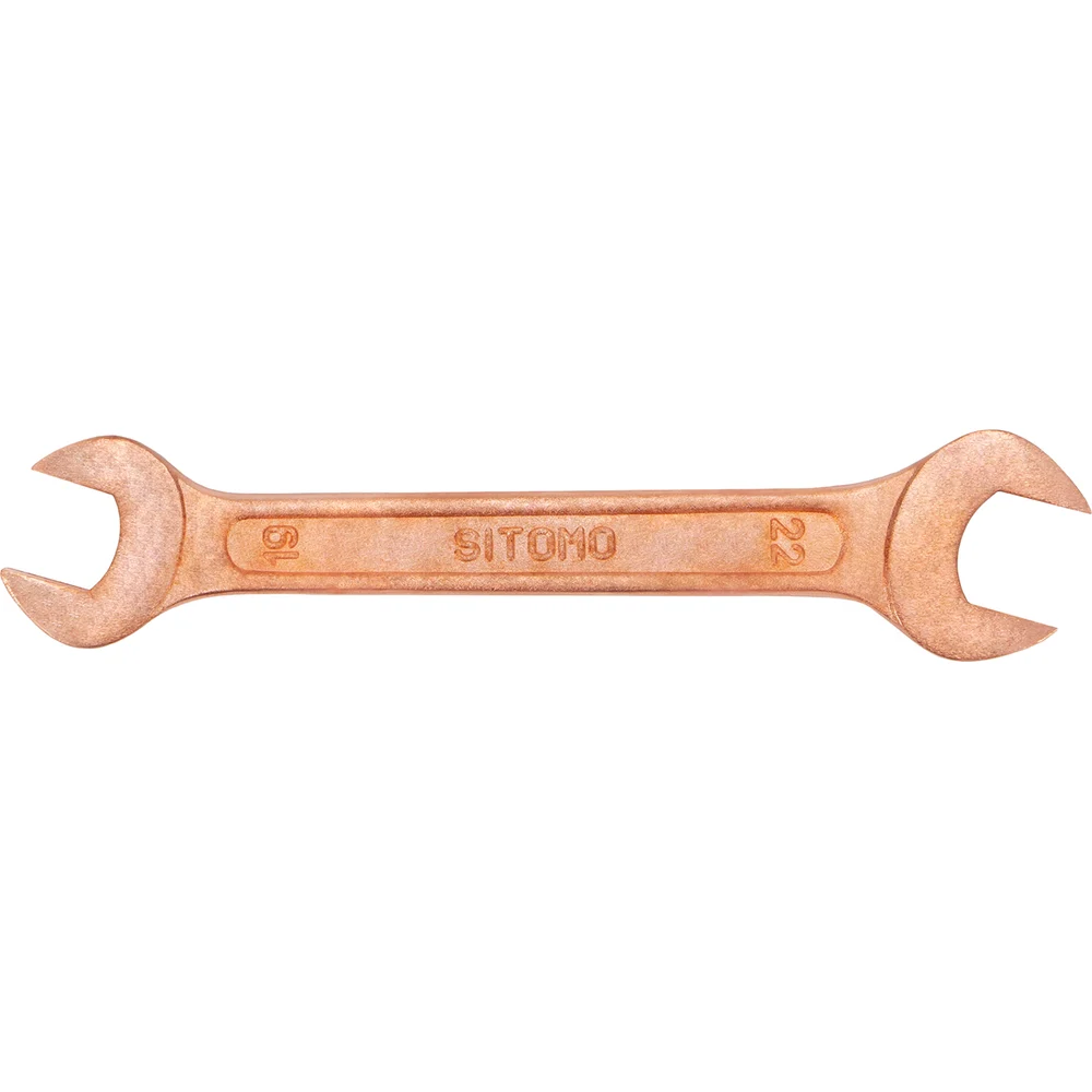 Омедненный двусторонний рожковый ключ SITOMO SIT 290392