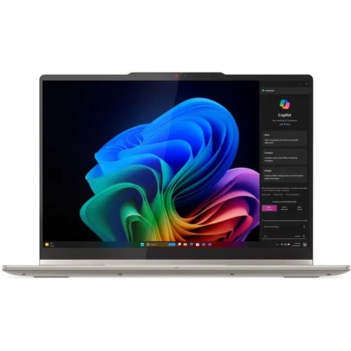 Ноутбук Lenovo Yoga 7 14AKP10, 14", 2025, трансформер, OLED, AMD Ryzen AI 5 340 2ГГц, 6-ядерный, 24ГБ LPDDR5x, 1ТБ SSD, AMD Radeon 840M, Windows 11 Home, бежевый [83jr005yrk]