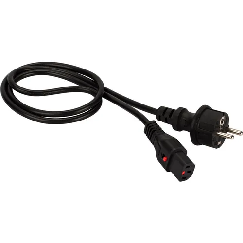 Шнур питания Lanmaster (LAN-PP13L/SH-1.8-BK) C13-Schuko проводник.:3x0.75мм2 1.8м 220В 10А черный