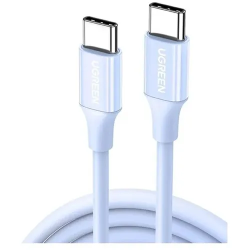 Кабель UGREEN USB Type-C (m) - USB Type-C (m), 1м, 3A, голубой [25310]