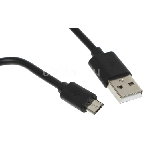 Кабель Buro micro USB (m) - USB (m), 1м, 2.4A, черный [bu-microusb-1m]