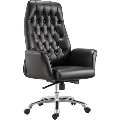 Кресло BRABIX Legacy EX-750, экокожа, до 125кг, синхромеханизм, монолитные подлокотники, черный