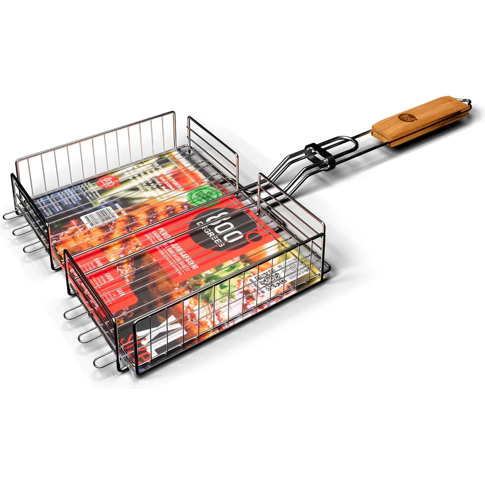 Глубокая решетка барбекю 800 Degrees Barbecue Basket 800DGR-BGXL
