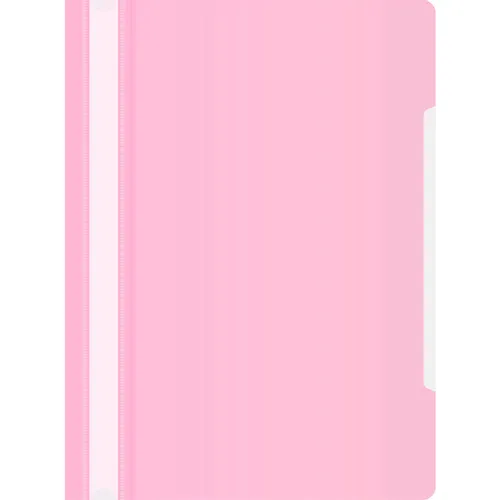 Папка-скоросшиватель Бюрократ -PSLPAST/PINK, A4, пластик, розовый 20 шт./кор.