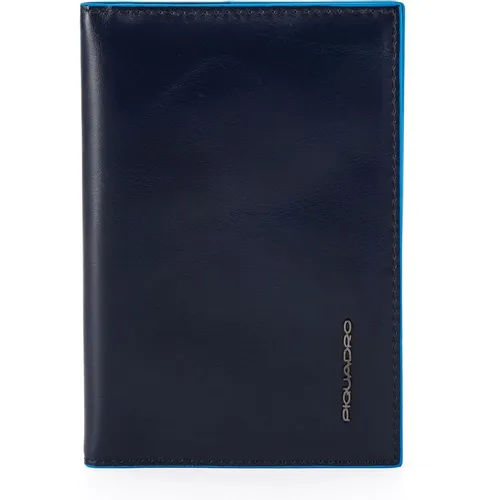 Обложка для паспорта Piquadro Blue Square PP5255B2/BLU2 синий кожа натуральная