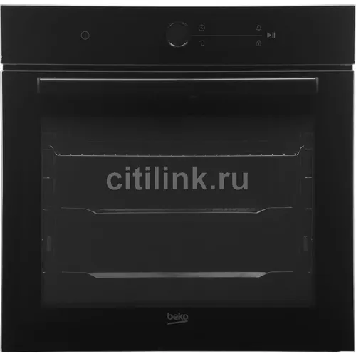 Духовой шкаф электрический Beko BBIM174N0BE, 72л, дверца с 3 стеклами, черный