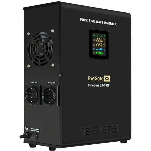 ИБП EXEGATE FineSine SX-1500.LCD.AVR.2SH, 1500ВA [ex295998rus]