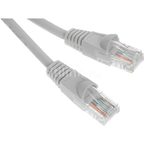 Патч-корд Buro UTP-5E-5M-G-LSZH UTP, кат.5E, 5м, серый