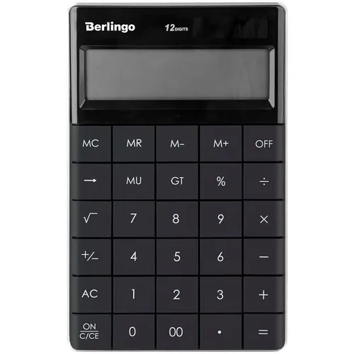 Калькулятор Berlingo Power TX, CIA_100, 12-разрядный, черный