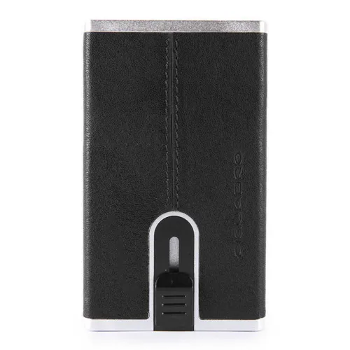 Чехол для кредитных карт Piquadro Black Square PP4825B3R/N, кожа натуральная, черный