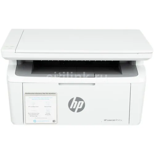 МФУ лазерное HP LaserJet M141a черно-белая печать, A4, белый [7md73a]