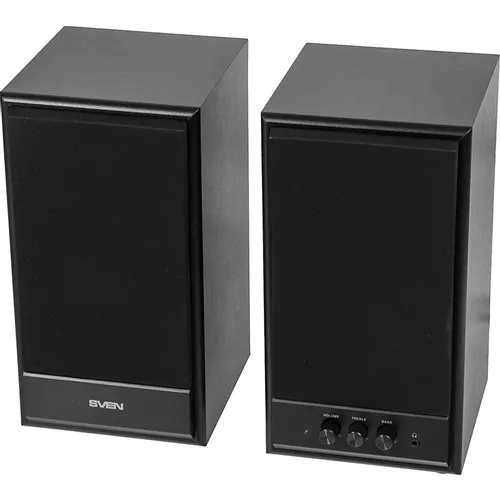 Колонки Sven SPS-702, 2.0, черный [sv-0120702bl]