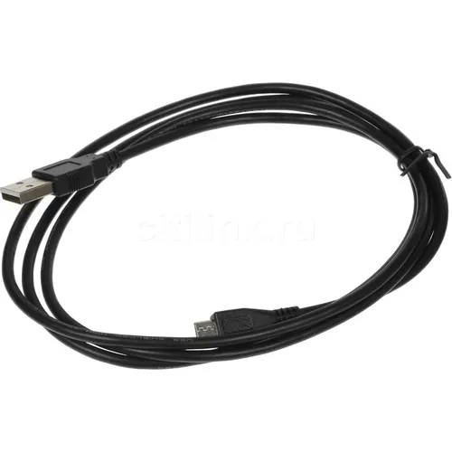 Кабель micro USB (m) - USB (m), 1.5м, 0.8A, черный