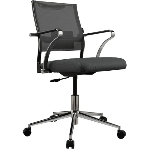 Кресло МЕТТА Sit Air 24/7 M4-281K - Italy (M01.B23.G42.W01), сетка/ткань, до 150кг, фиксированные подлокотники, черный/черный