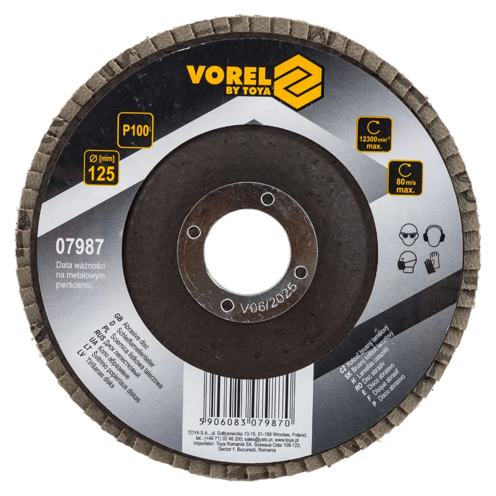 Лепестковый диск VOREL 07987