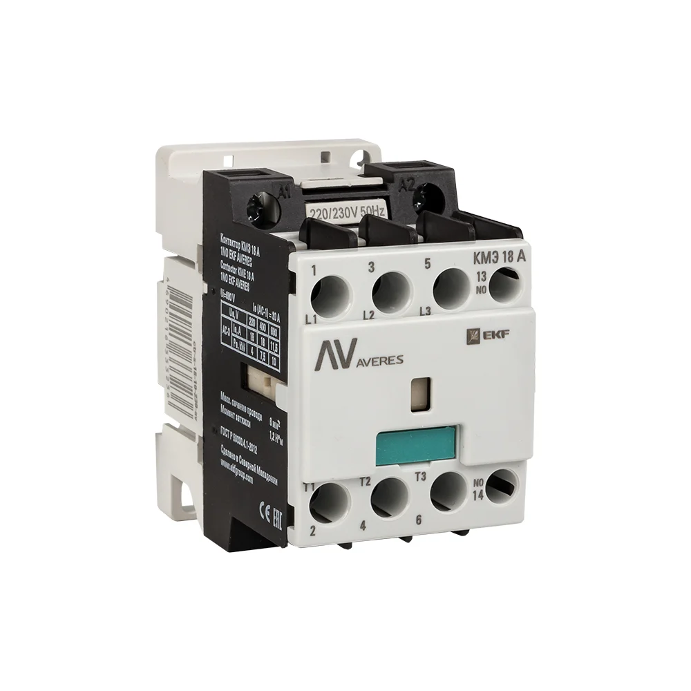 Контактор EKF КМЭ AVERES ctr-s-18-01-400-av