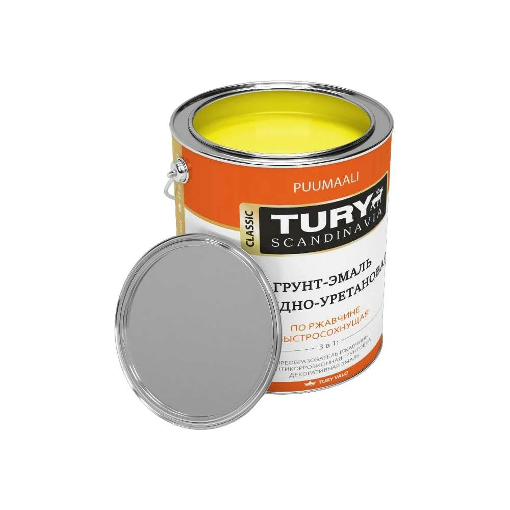 Грунт-эмаль по ржавчине TURY АУ T1-00007172