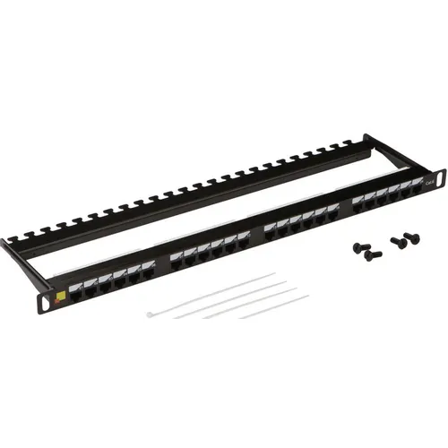 Патч-панель Lanmaster (LAN-PPC24U6) 19" 0.5U 24xRJ45 кат.6 UTP