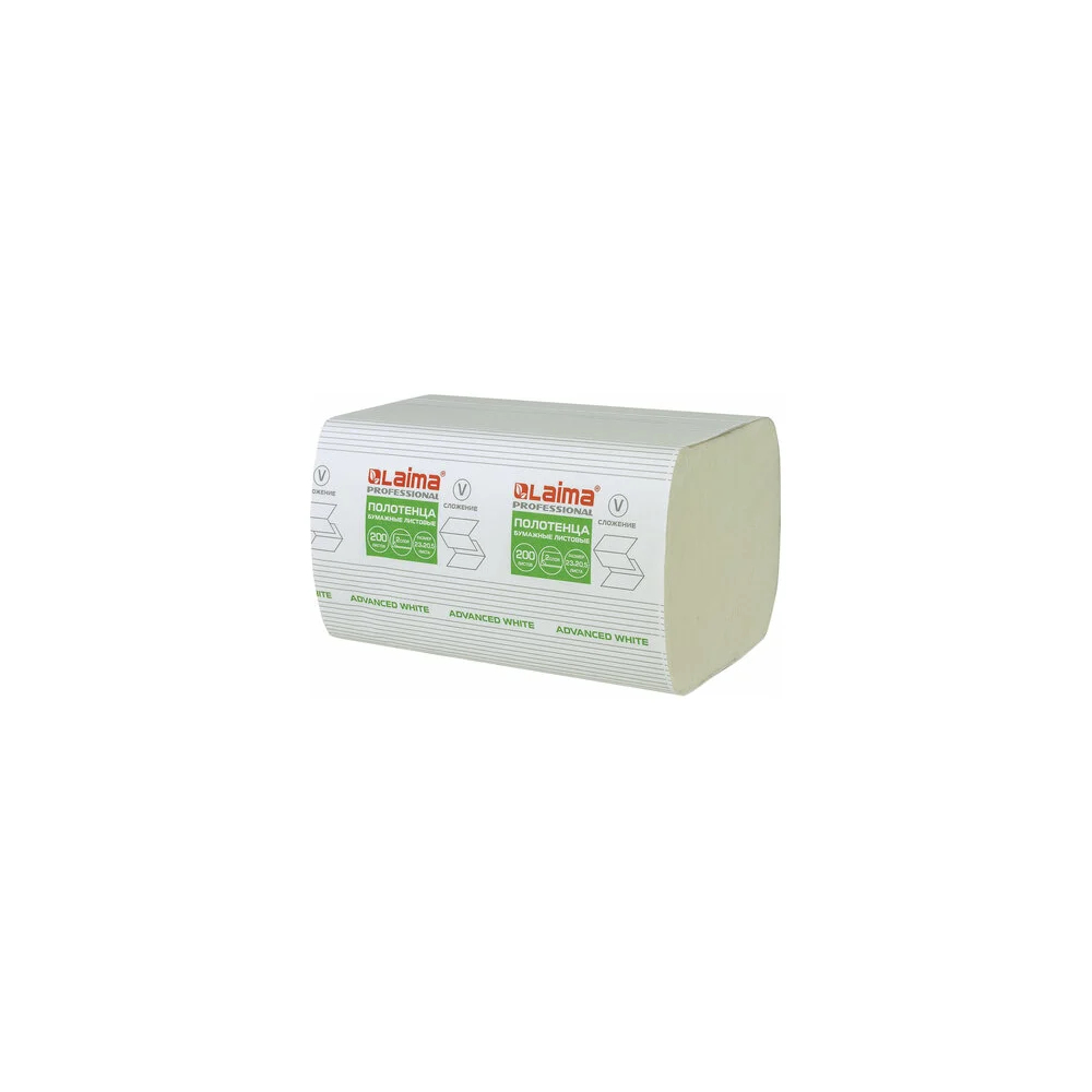 Бумажные полотенца LAIMA H3 ADVANCED WHITE 111341