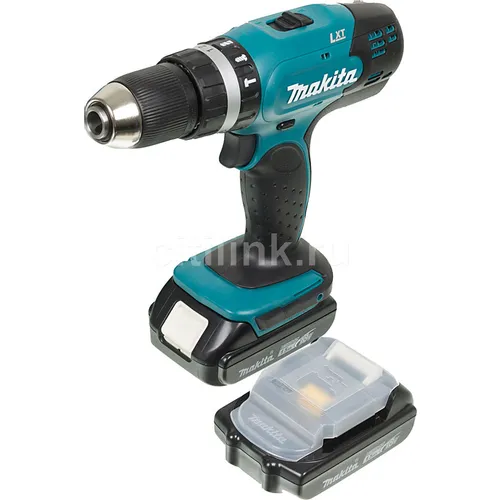 Ударная дрель-шуруповерт Makita DHP453SYE, 1.5Ач, с двумя аккумуляторами