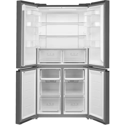 Холодильник двухкамерный Korting KNFM 84177 GB Side by Side, инверторный, бежевый