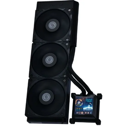 Система водяного охлаждения Lian Li HydroShift LCD 360S, LCD, 4-pin, 120мм, черный, retail [g89.ghslcd36sb.r0]
