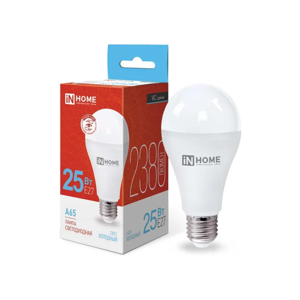 Светодиодная лампа IN HOME LED-A65-VC 4690612024103