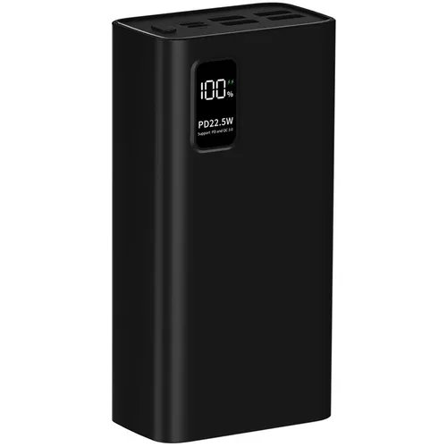 Внешний аккумулятор (Power Bank) PERO PB07, 30000мAч, черный [pb07bl]