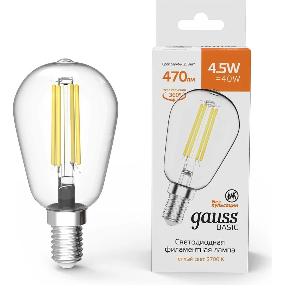 Лампа Gauss Basic Filament 1141115