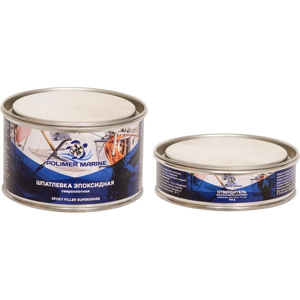 Эпоксидная двухкомпонентная шпатлевка POLIMER MARINE 0.5ШЭС