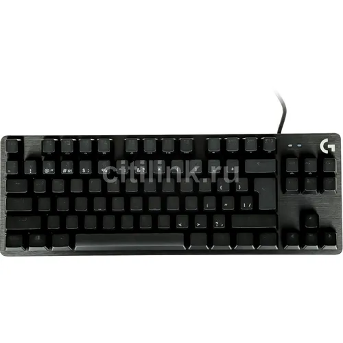 Клавиатура Logitech G413 TKL SE, проводная, USB, механическая, заводское нанесение кириллицы, черный [920-010447]
