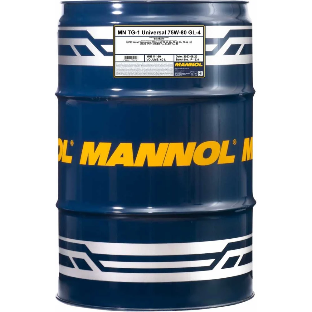 Синтетическое трансмиссионное MANNOL TG-1 UNIVERSAL 75W-80 3078