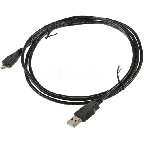 Кабель NingBo micro USB (m) - USB (m), 1.5м, 0.8A, черный