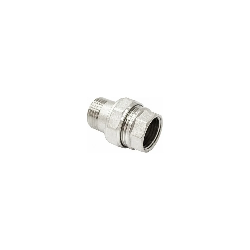 Прямой латунный никелированный соединитель STI D270-05000