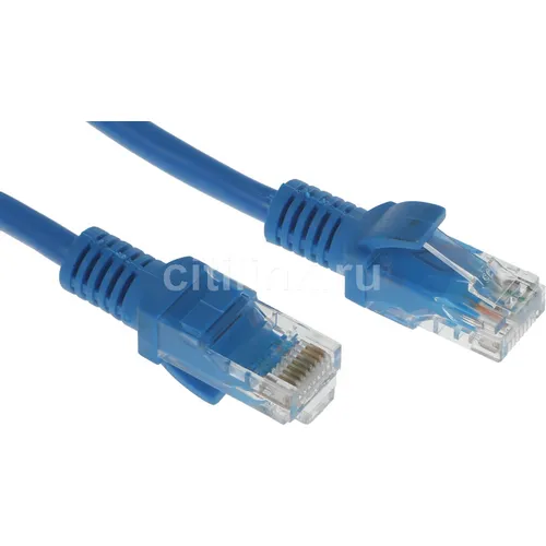 Патч-корд PREMIER PP10-15M/B литой (molded), UTP, кат.5E, 15м, 4 пары, 26AWG, 0.02мм, медь, многожильный, синий