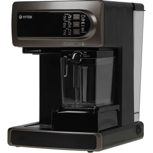 Кофеварка Vitek VT-1517, рожковая, коричневый