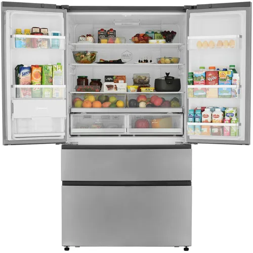 Холодильник трехкамерный HAIER HB25FSSAAARU French Door, инверторный, нержавеющая сталь