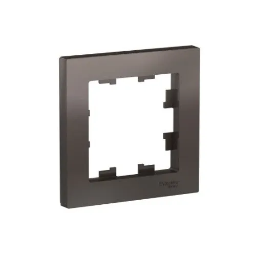 Рамка Schneider Electric ATN000601 (ATN000601) накладная 1шт ABS пластик коричневый