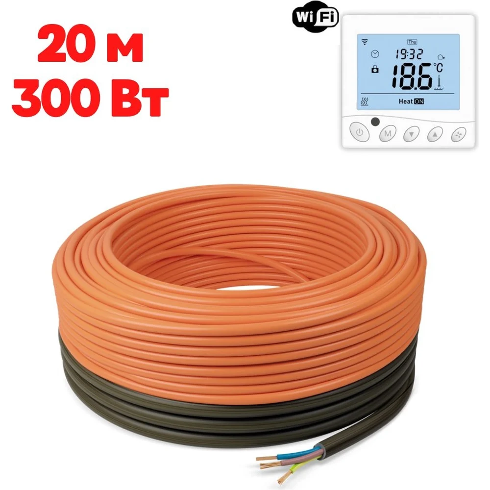Теплый пол ТеплоСофт Профи 20м-300/5