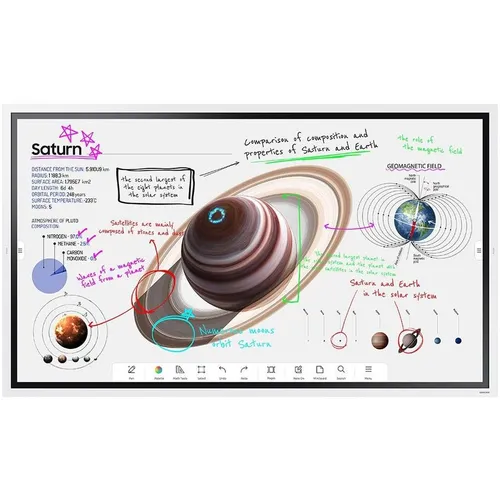Панель Samsung WM65B Flip Chart Pro 65", белый [lh65wmbwbgcxci]