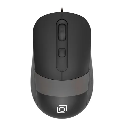 Мышь проводная Oklick 310M, оптическая, USB, 2400dpi, черный и серый [1869096]