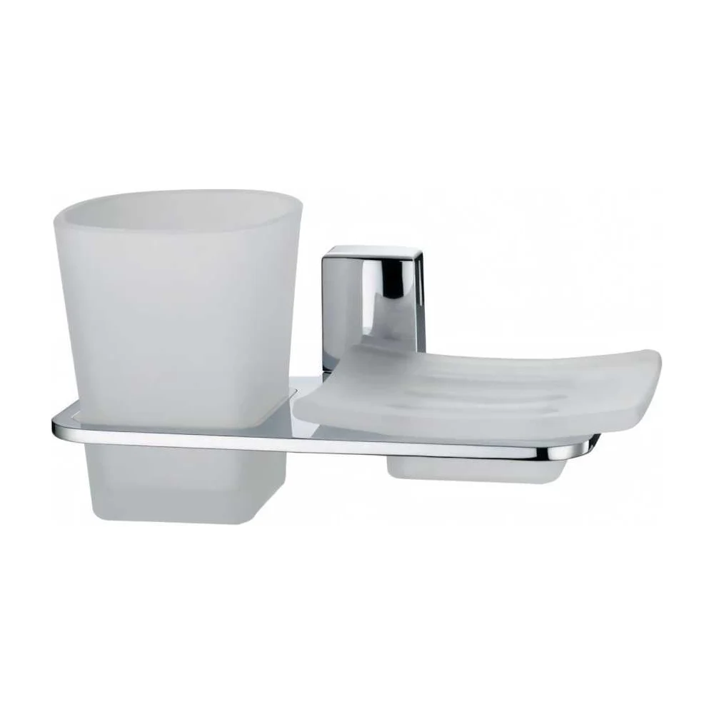 Держатель стакана и мыльницы WasserKraft Leine K-5026