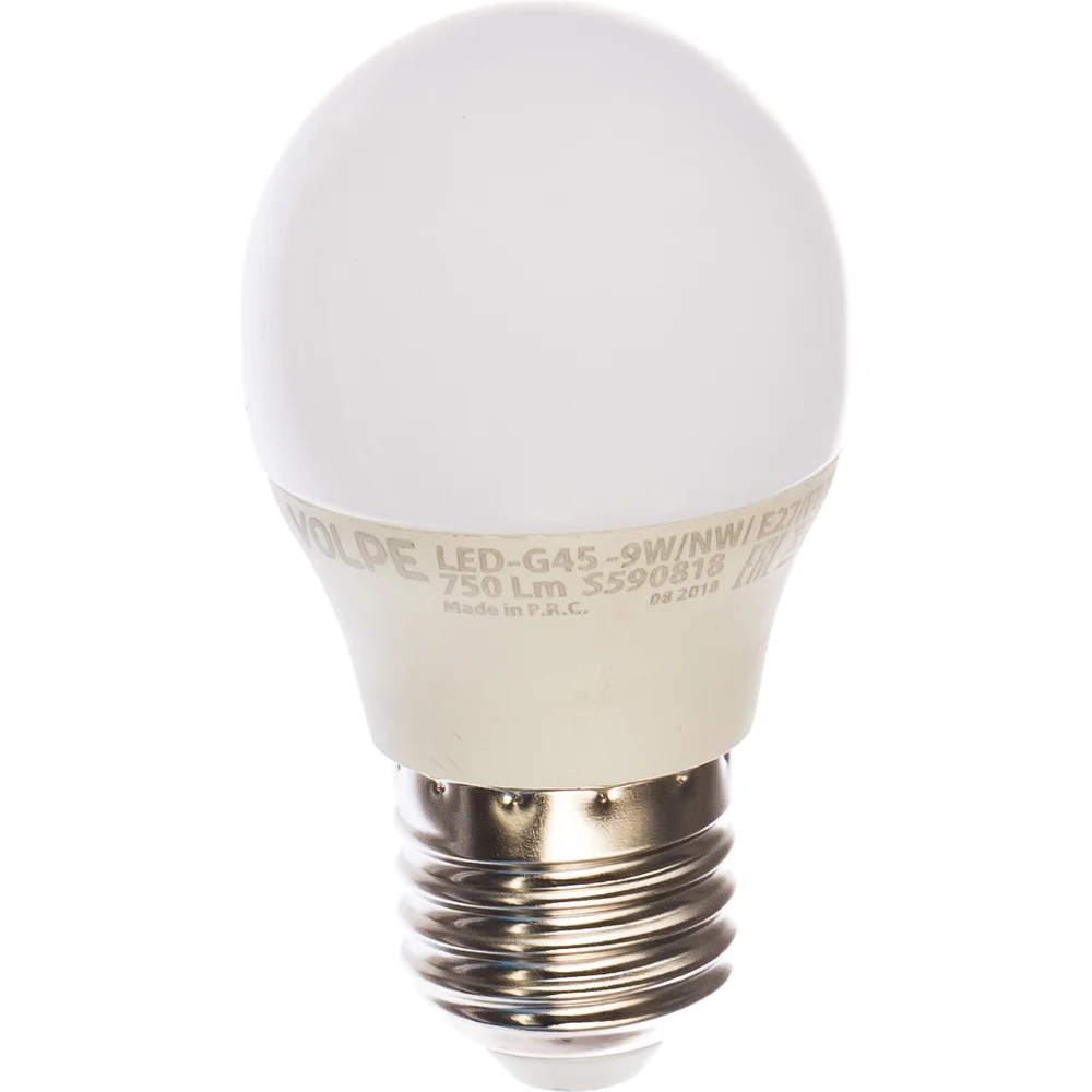 Светодиодная лампа Volpe LED-G45-9W/NW/E27/FR/NR UL-00003828