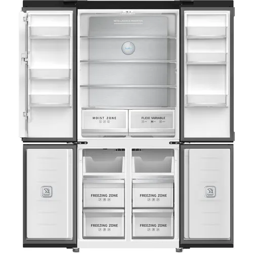 Холодильник двухкамерный TESLER RCD-487BI Full No Frost, Side by Side, инверторный, графит