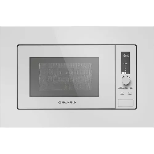 Встраиваемая микроволновая печь MAUNFELD JBMO820GW01, 20л, 1080Вт, белый [ка-00021791]
